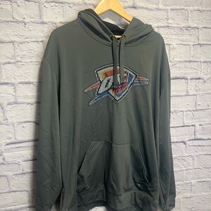 NBA 2XL Thunder Men's Gray Graphic Hoodie